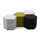 Hex Hexagonal Versatile Lounge Stool Ottoman Pouf - Gavisco Office Furniture