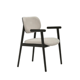 Hind 皮革實木扶手餐椅