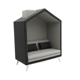 House Two Seater Acoustic Privacy High Back Fabric Lounge Sofa Booth - Gavisco Office Furniture