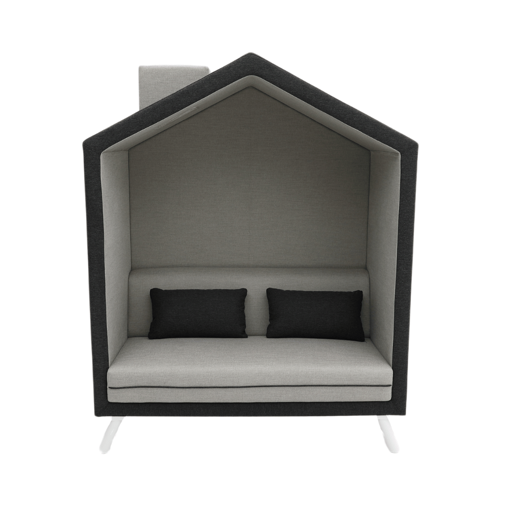 House Two Seater Acoustic Privacy High Back Fabric Lounge Sofa Booth - Gavisco Office Furniture