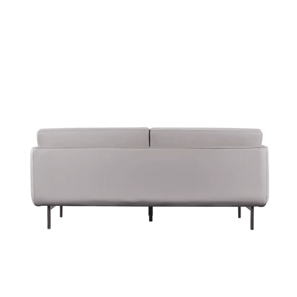 Bamboo Three Seater Leather Office Lounge Sofa - Gavisco Office Furniture