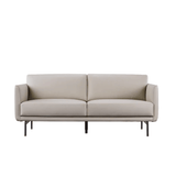 Bamboo Three Seater Leather Office Lounge Sofa - Gavisco Office Furniture