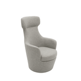Hubert Designer High Back Fabric Swivel Office Lounge Armchair - Gavisco Office Furniture