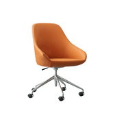 Huggis Modern Leather Swivel Office Meeting Lounge Chair - Gavisco Office Furniture