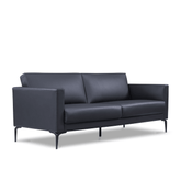 Stretch Three Seater Leather Office Lounge Sofa - Gavisco Office Furniture
