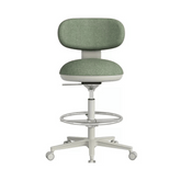 Karma Mini Armless Fabric Swivel Barstool Drafting Chair