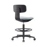 Kuppy-D Mini Swivel Office Barstool Drafting Chair with No Armrest