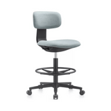 Kuppy-D Mini Swivel Office Barstool Drafting Chair with No Armrest