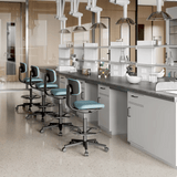 Kuppy-D Mini Swivel Office Barstool Drafting Chair with No Armrest