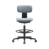 Kuppy-D Mini Swivel Office Barstool Drafting Chair with No Armrest
