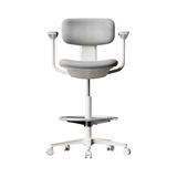 Kuppy-D Mini Swivel Office Barstool Drafting Chair with No Armrest