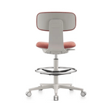 Kuppy-D Mini Swivel Office Barstool Drafting Chair with No Armrest