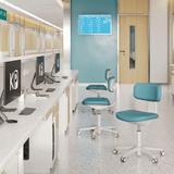 Kuppy Mini Swivel Office Chair with No Armrest