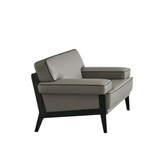 Latitude Single Seater Large Modern Leather Lounge Sofa - Gavisco Office Furniture