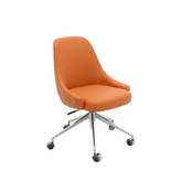 Lia Office Leather Lounge Meeting Chair - Gavisco Office Furniture