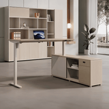 Lofty-F2E Executive Electric Standing Desk with Side Return Cabinet