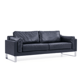 Luke Three Seater Leather Office Lounge Sofa - Gavisco Office Furniture