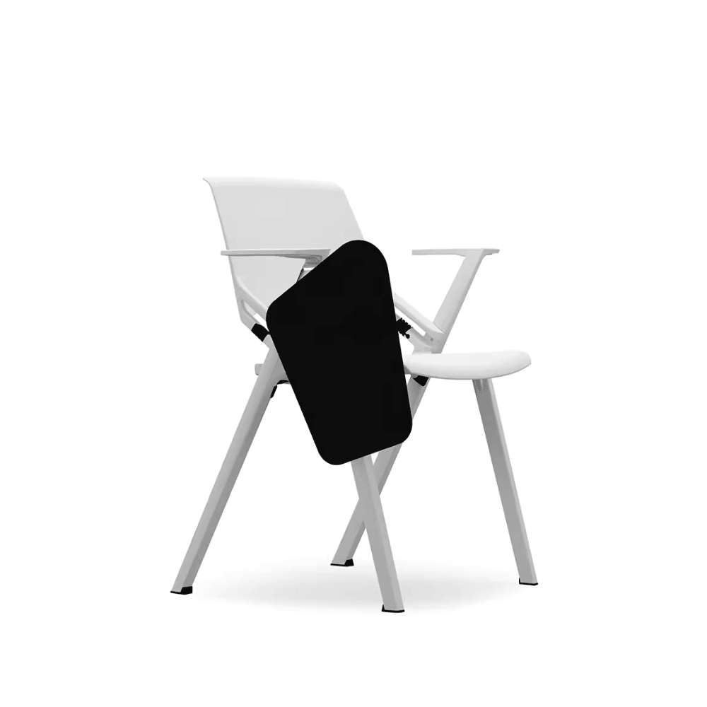 Mantis-C Modern Stackable Training Chair with Writing Board and Armrest - Gavisco Office Furniture
