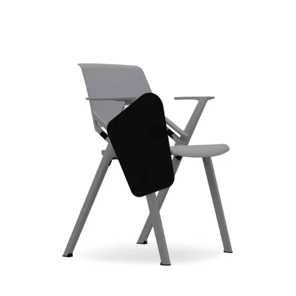 Mantis-C Modern Stackable Training Chair with Writing Board and Armrest - Gavisco Office Furniture