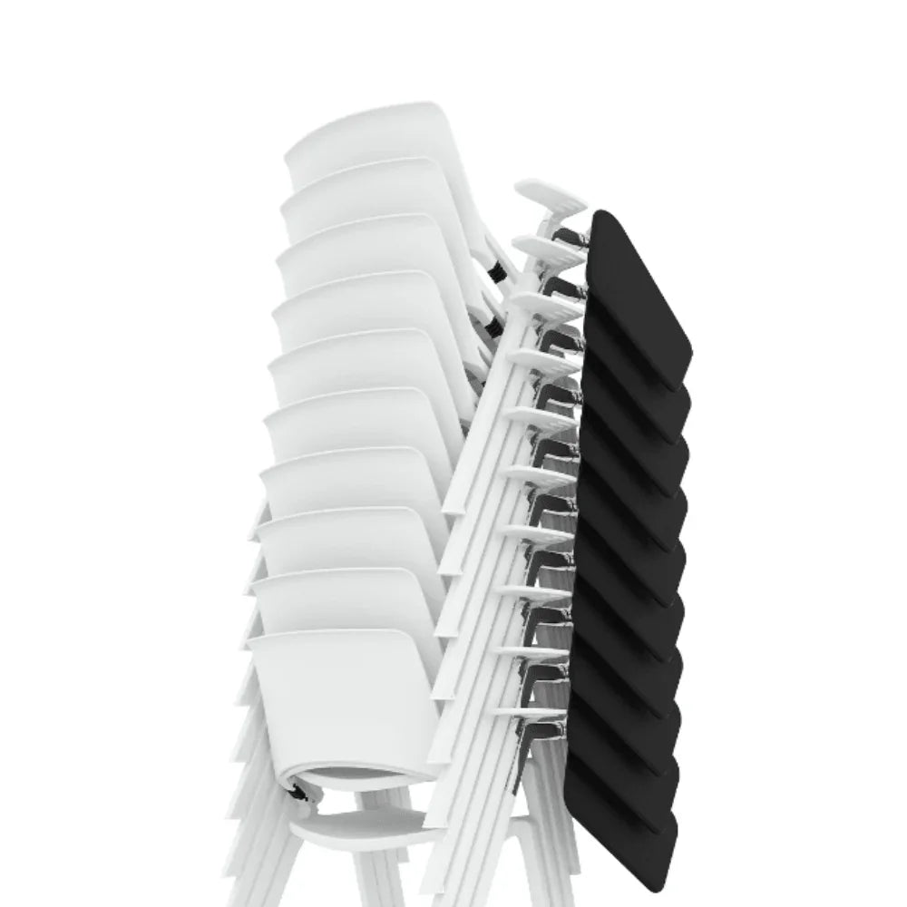 Mantis-C Modern Stackable Training Chair with Writing Board and Armrest - Gavisco Office Furniture