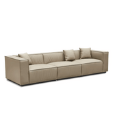 Matic Four Seater Modern Simple Office Leather Lounge Sofa - Gavisco Office Furniture