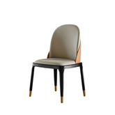 Meadows 時尚皮革實木餐椅