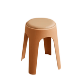 Mochi-A Padded Stackable Plastic Round Stool