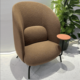 Nest Office Fabric High Back Lounge Sofa Chair with Side Table - Gavisco Office Furniture