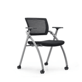 Noctis-B Stackable Training Chair With Armrest and Wheels - Gavisco Office Furniture