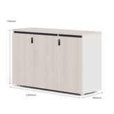 Norse-A 三門木製辦公室儲物文件櫃連密碼鎖