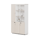 Norse-D 三門木製辦公室玻璃門高身儲物文件櫃