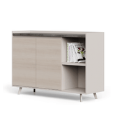Norse-E 3-Door Office Wooden Storage Filing Cabinet
