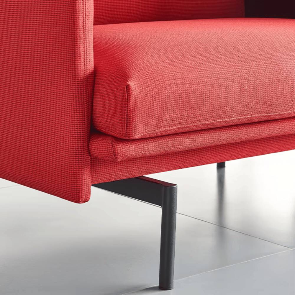 Outline Three Seater Acoustic Privacy Lounge High Back Sofa Booth - Gavisco Office Furniture