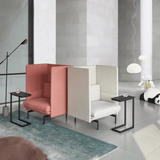 Outline Three Seater Acoustic Privacy Lounge High Back Sofa Booth - Gavisco Office Furniture