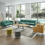 Outline Three Seater Minimalist Deep Seat Office Lounge Sofa - Gavisco Office Furniture