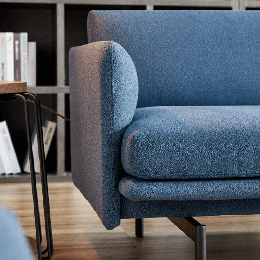 Outline Three Seater Minimalist Deep Seat Office Lounge Sofa - Gavisco Office Furniture