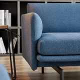 Outline Three Seater Minimalist Deep Seat Office Lounge Sofa - Gavisco Office Furniture