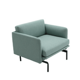 Outline Single Seater Minimalist Deep Seat Office Lounge Sofa - Gavisco Office Furniture