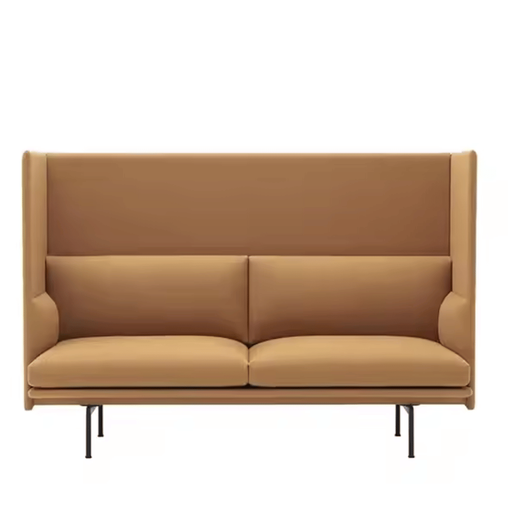 Outline Two Seater Acoustic Privacy Lounge High Back Sofa Booth - Gavisco Office Furniture