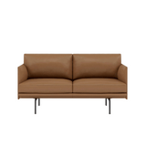 Outline Two Seater Minimalist Deep Seat Office Lounge Sofa - Gavisco Office Furniture