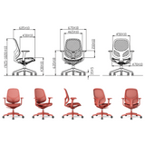 Oxygen Mid Back Mesh Ergonomic Office Chair