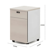 Pascal-A 2-Drawer Wooden Mobile Pedestal Cabinet with Combination Lock - Gavisco Office Furniture