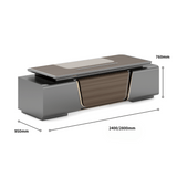 Pinnacle 奢華現代風烤漆老闆檯大班桌