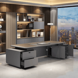 Pinnacle 奢華現代風烤漆老闆檯大班桌