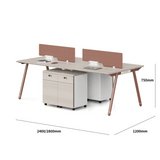 Pioneer2-A 金屬腳辦公桌連活動儲物櫃桶