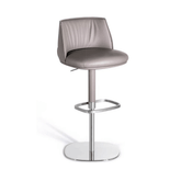 Plush Adjustable Swivel Leather Puffy Barstool