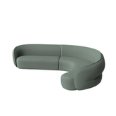 Pod Office Fabric Modular Curved Sofa System - Gavisco Office Furniture