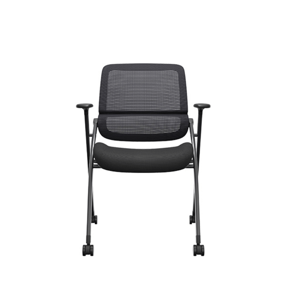 Power-A Double Back Stackable Training Chair with Wheels and Armrest - Gavisco Office Furniture