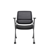 Power-A Double Back Stackable Training Chair with Wheels and Armrest - Gavisco Office Furniture