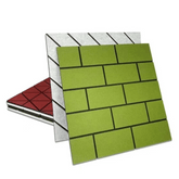 PP02 Patterned Decorative PET Polyester Acoustic Wall Panel